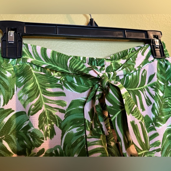 Eye of the Needle Leaf Pattern Slit Pants - S - Picture 5 of 11